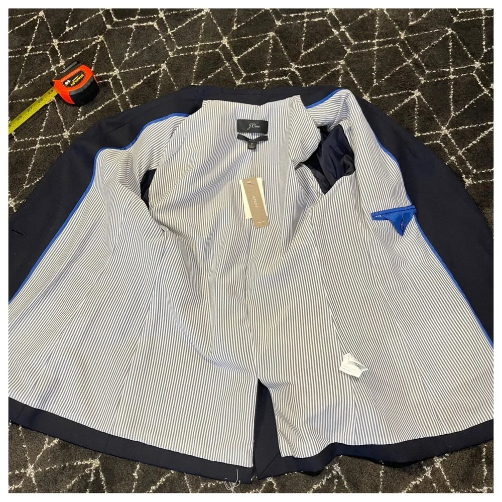 NWT! J. Crew Parke Blazer Wool Navy